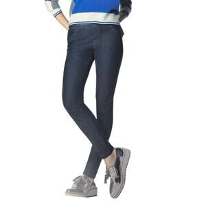 HUE NWT $40 stretchy denim like jeans leggings pull-on pants S